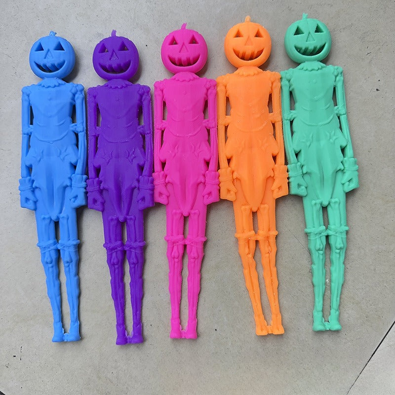 Wholesale of Halloween Skeleton Release and Decompression TPR Toys